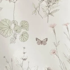 Tafelzeil met natuurlijke en vlinderprint