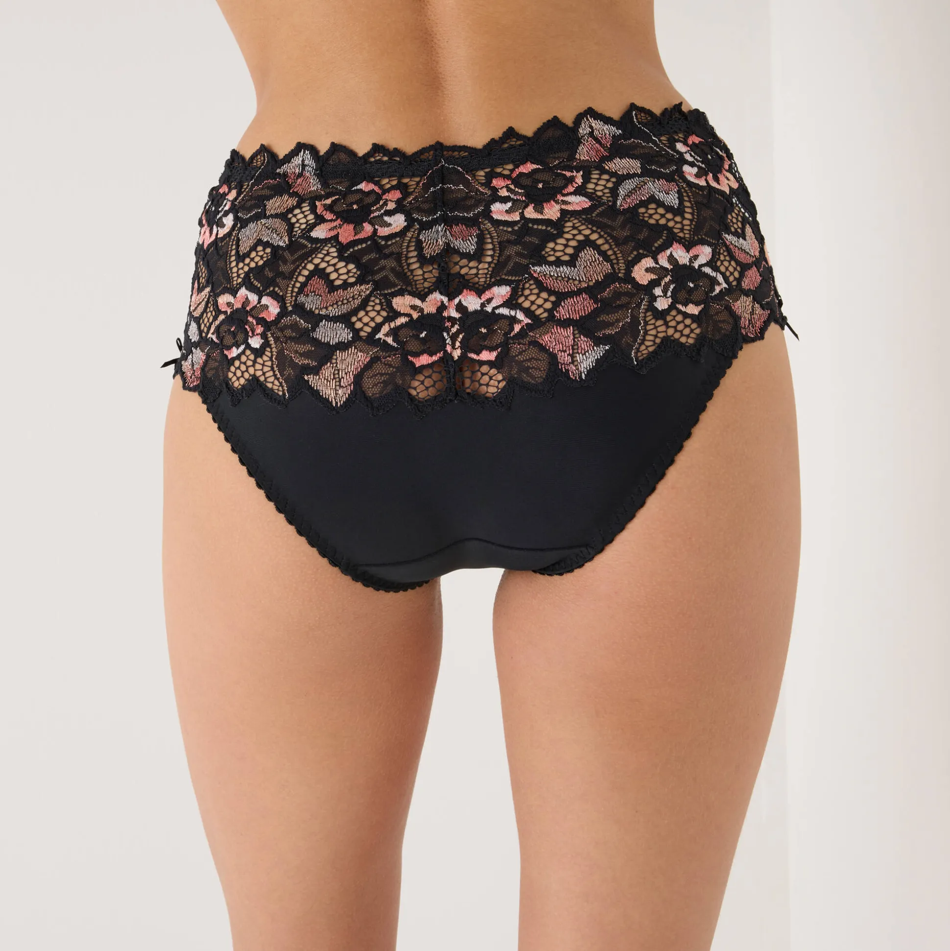 Tailleslip in tweekleurige kant Arum Cabaret