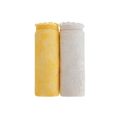 Tangaslip met hoge taille in microvezel en rekbare kant - set van 2