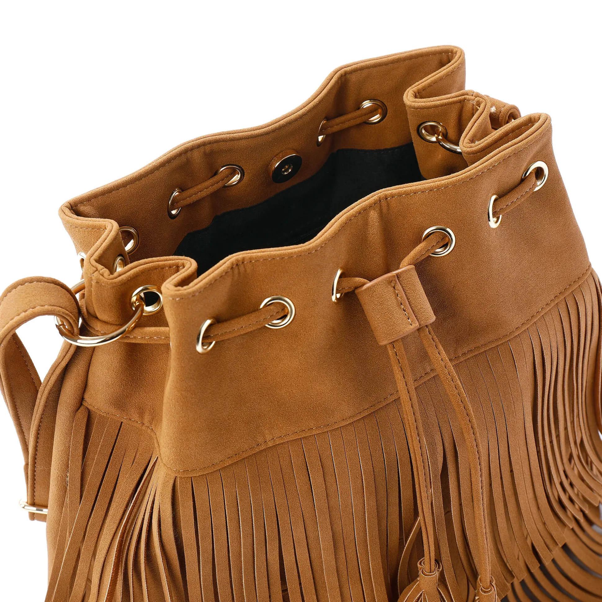 Tas in emmermodel, met franjes
