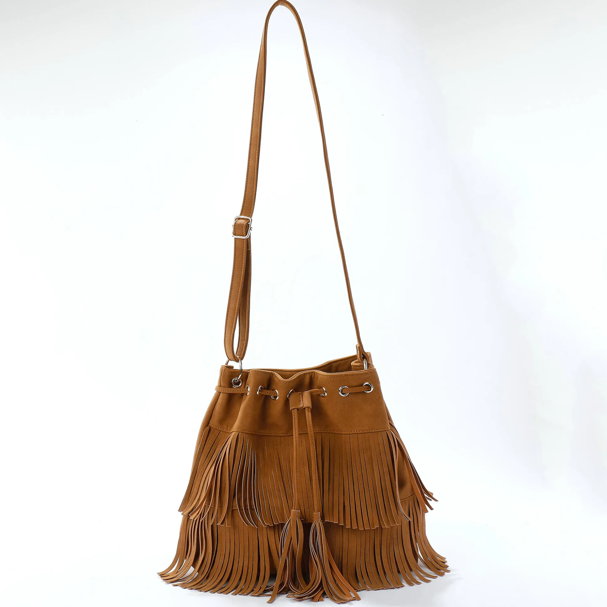Tas in emmermodel, met franjes