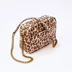 Tas met ketting, luipaardprint