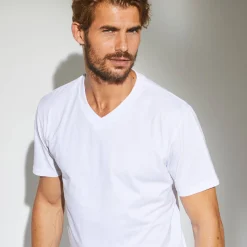 Tee-shirt col V manches courtes