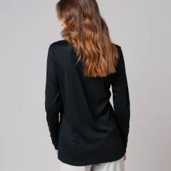 Thermisch T-shirt met opstaand kraagje - lange mouwen