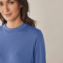 Thermisch T-shirt met opstaand kraagje - lange mouwen