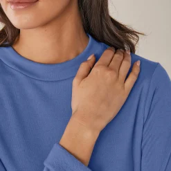 Thermisch T-shirt met opstaand kraagje - lange mouwen
