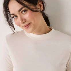 Thermisch T-shirt met opstaand kraagje - lange mouwen