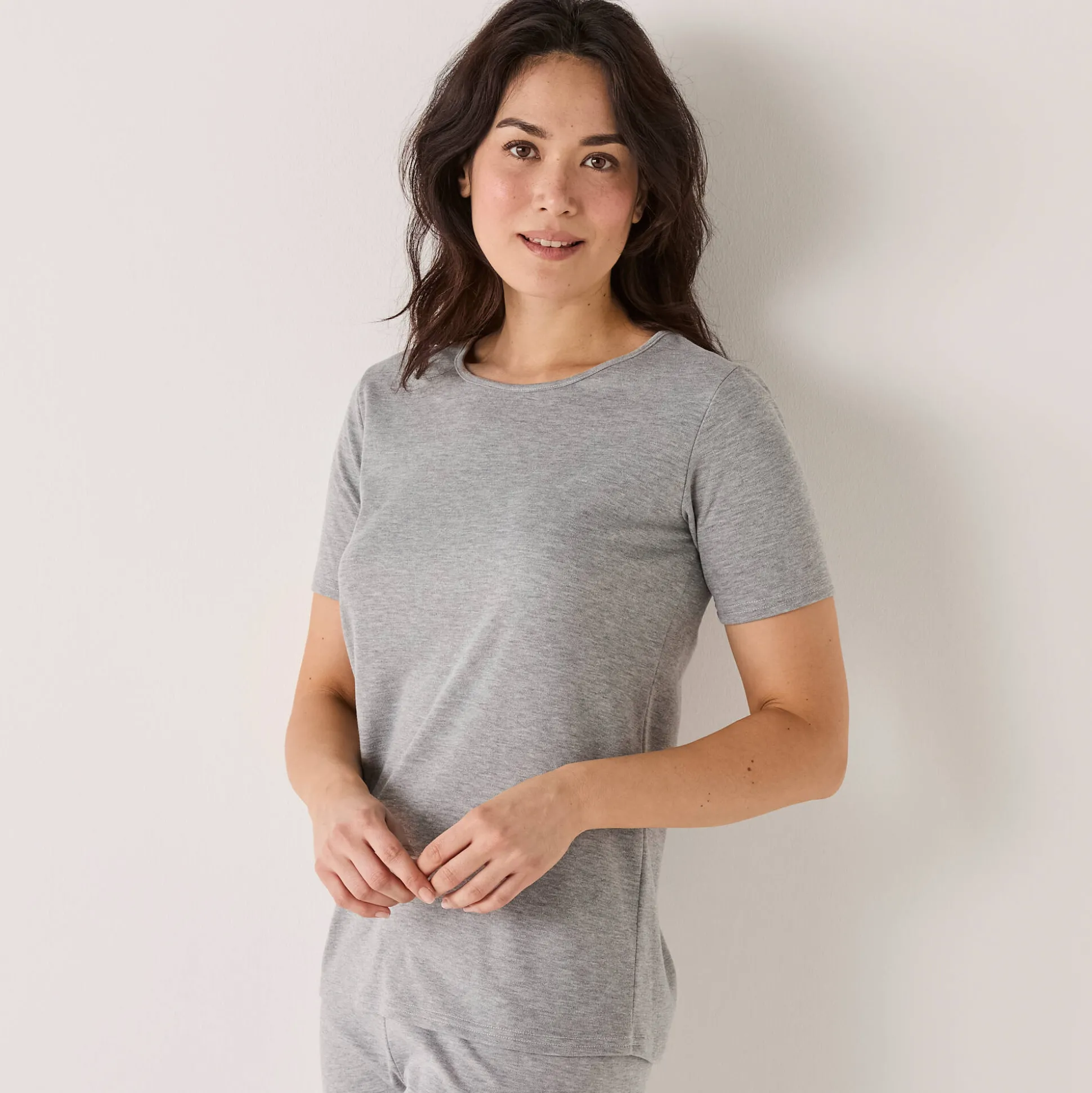Thermisch T-shirt met ronde hals - korte mouwen