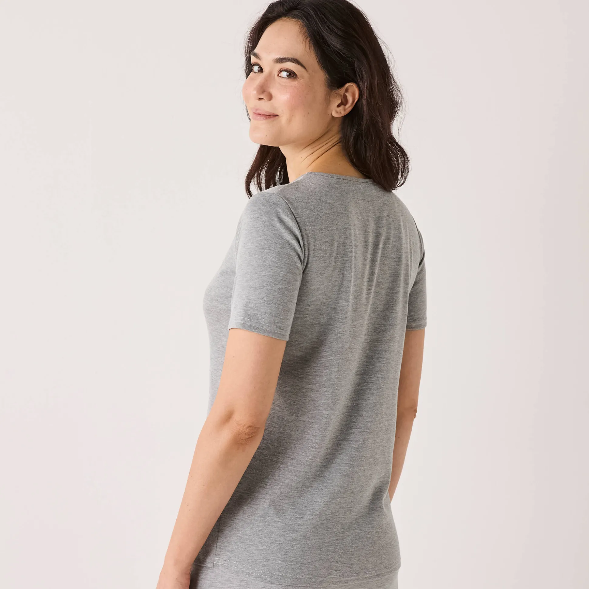 Thermisch T-shirt met ronde hals - korte mouwen