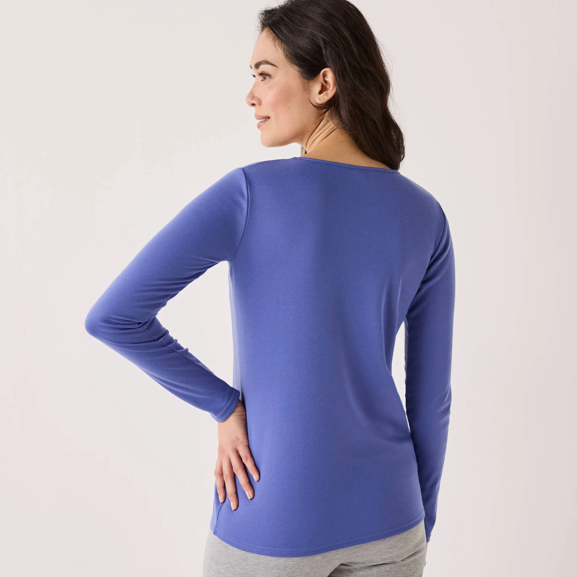 Thermisch T-shirt met ronde hals - lange mouwen