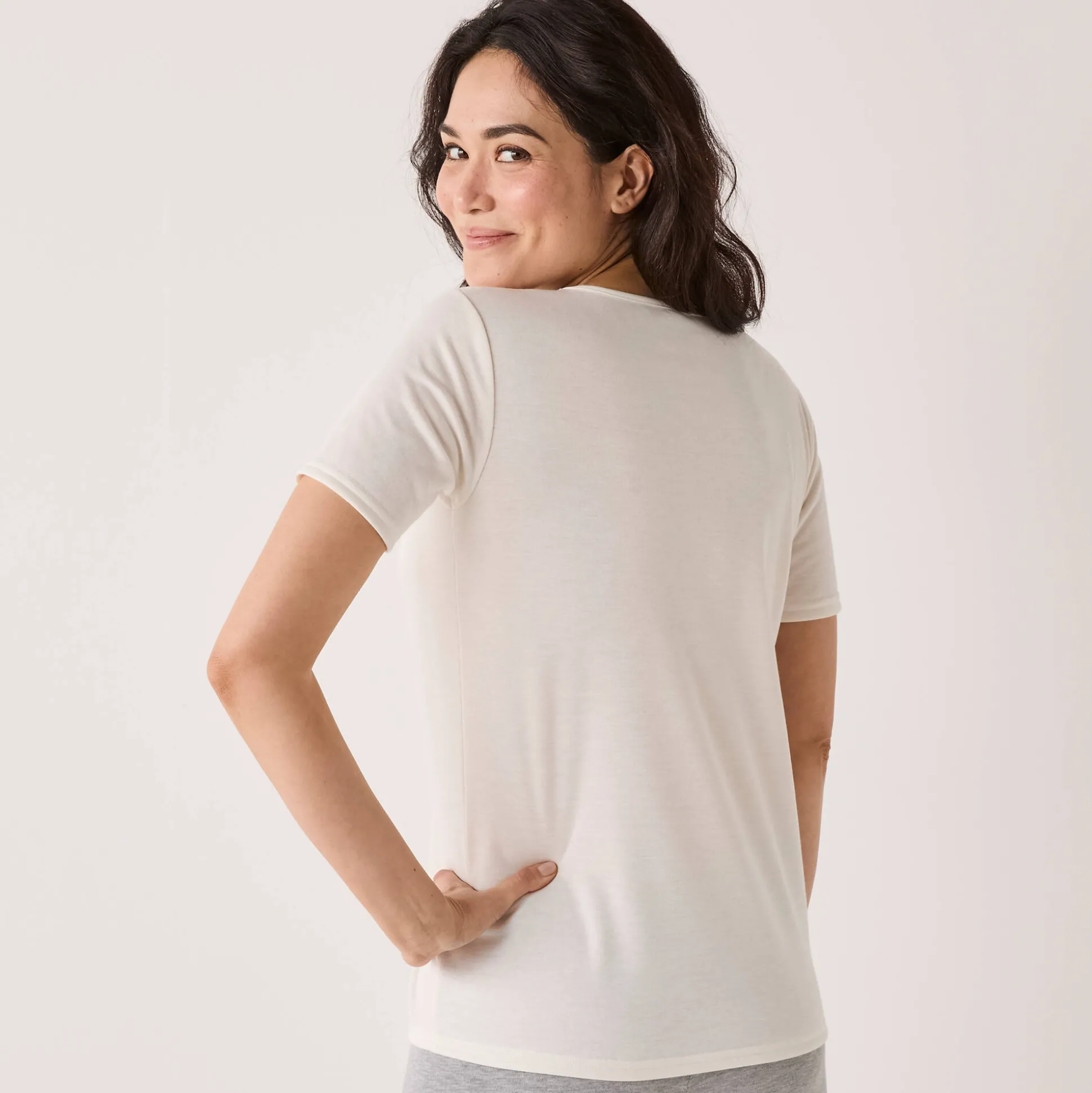 Thermisch T-shirt met ronde hals - korte mouwen