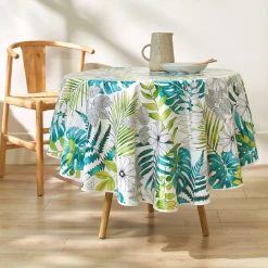 Toile cirée met Tropical print