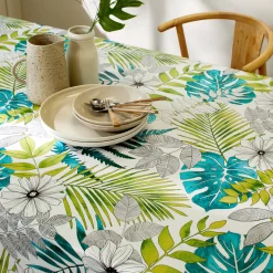 Toile cirée met Tropical print