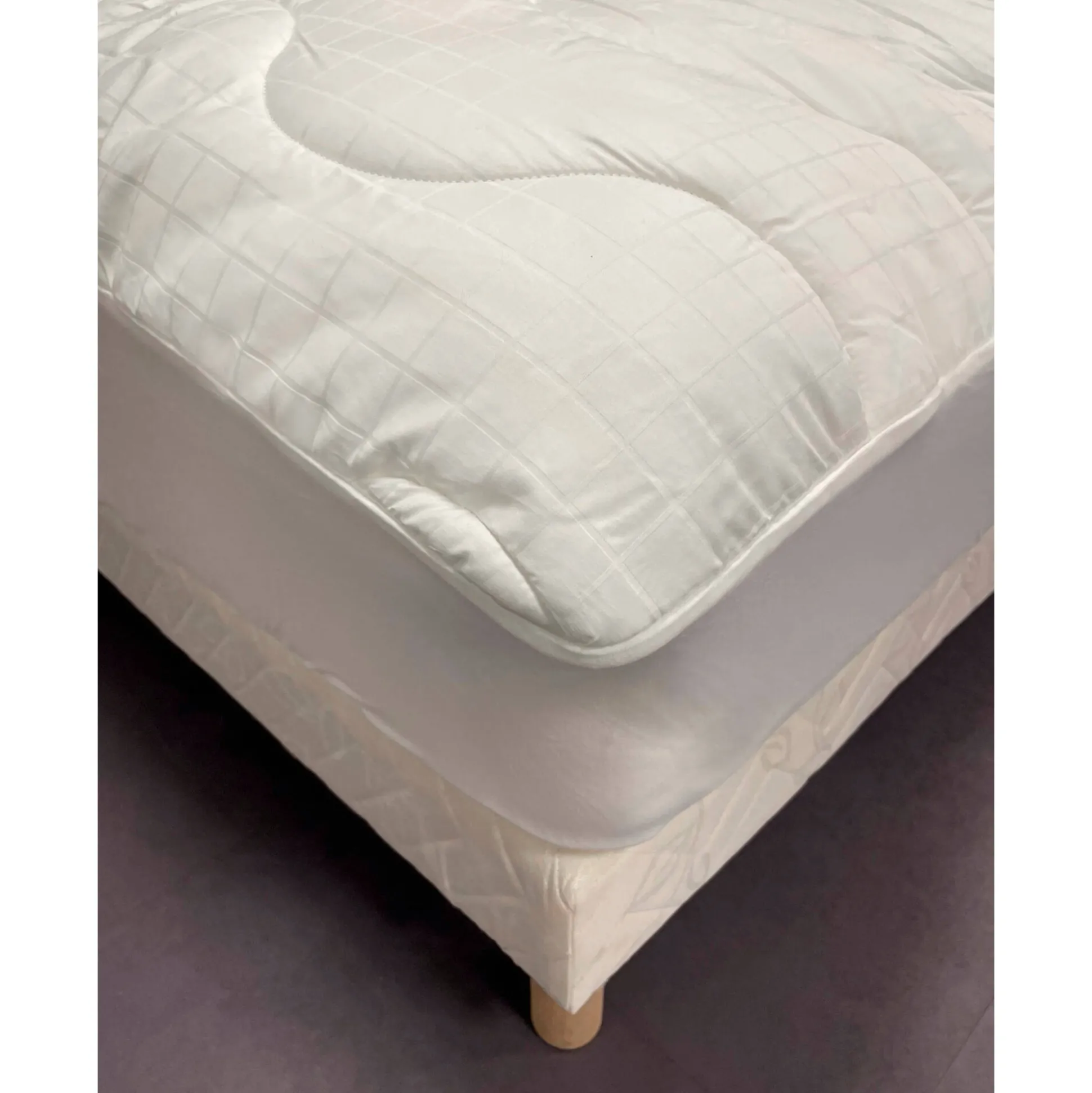Topdekmatras Luxe Royal, tijk in katoensatijn