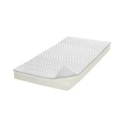 Topdekmatras met vormgeheugen, steun voor 7 zones