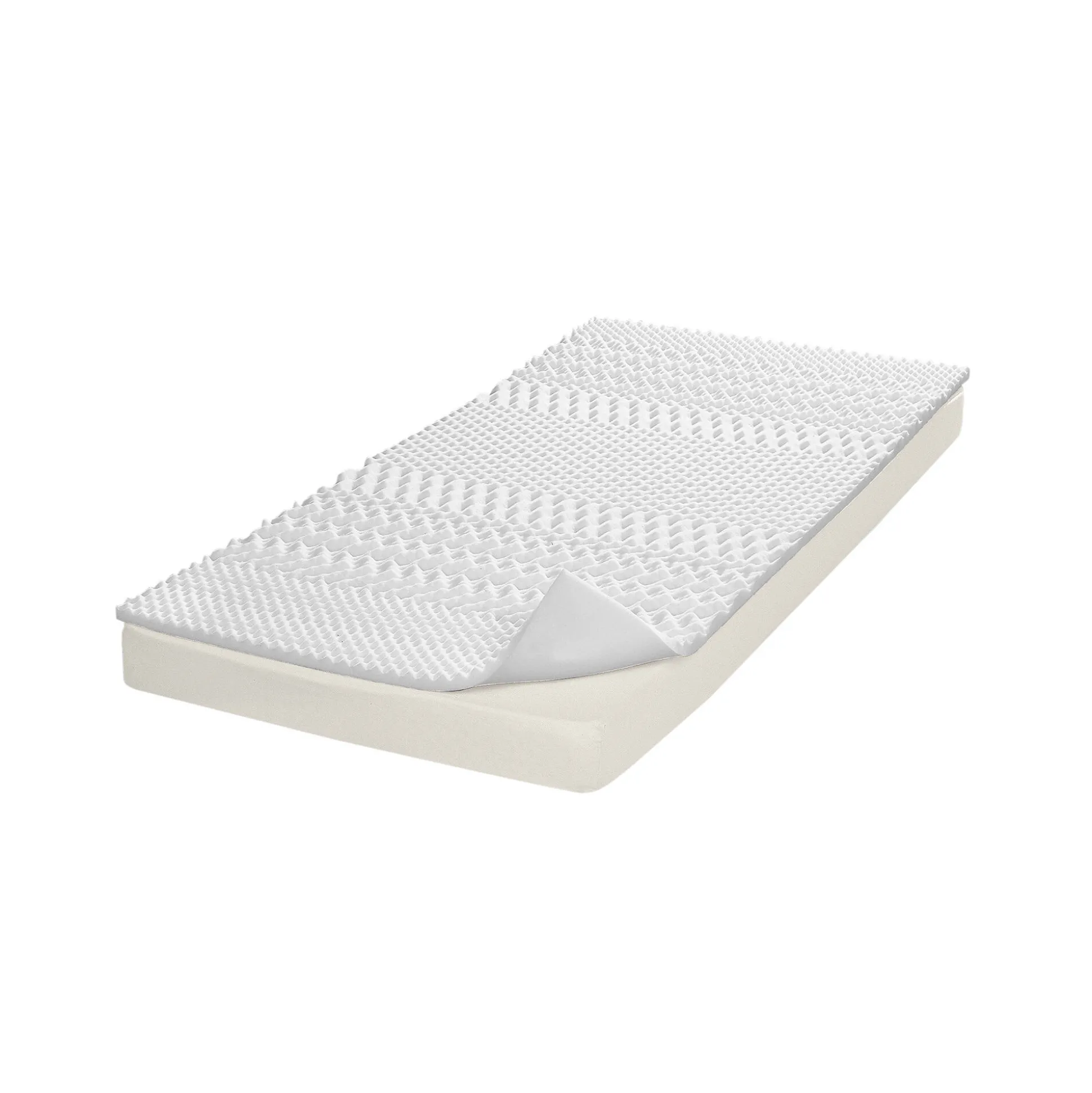 Topdekmatras met vormgeheugen, steun voor 7 zones