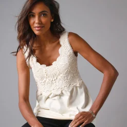 Topje met macramé