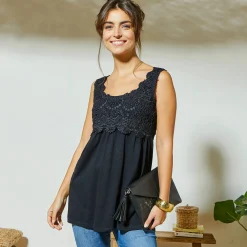 Topje met macramé