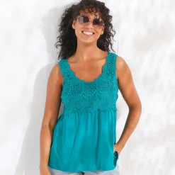 Topje met macramé