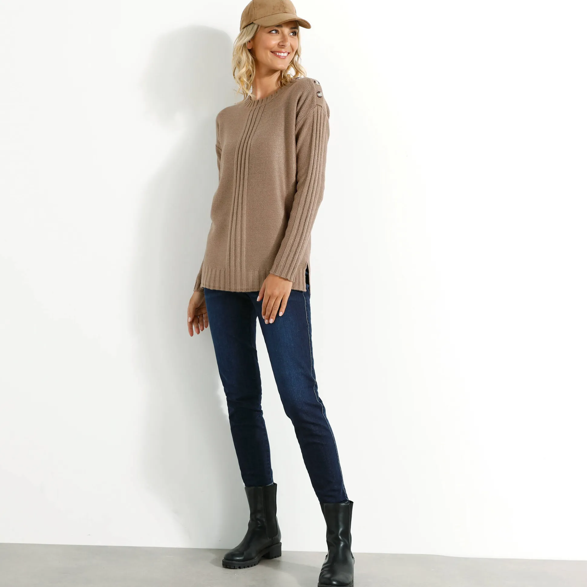 Trui in fantasietricot