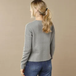 Trui in loose volume, met zijsplitten
