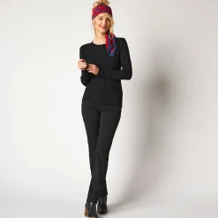 Trui in ribtricot met ronde hals