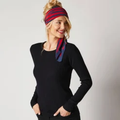 Trui in ribtricot met ronde hals