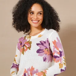 Trui met bloemenprint