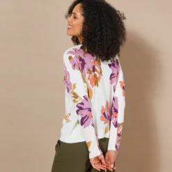 Trui met bloemenprint