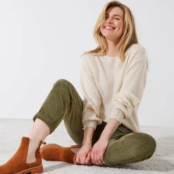 Trui met boothals, patenttricot met zachte touch