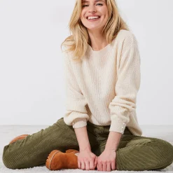 Trui met boothals, patenttricot met zachte touch