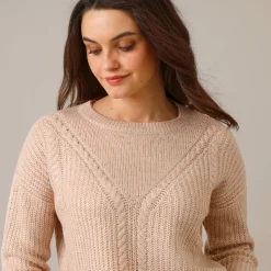 Trui met kabelmotieven - patenttricot