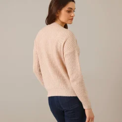 Trui met kabelmotieven - patenttricot
