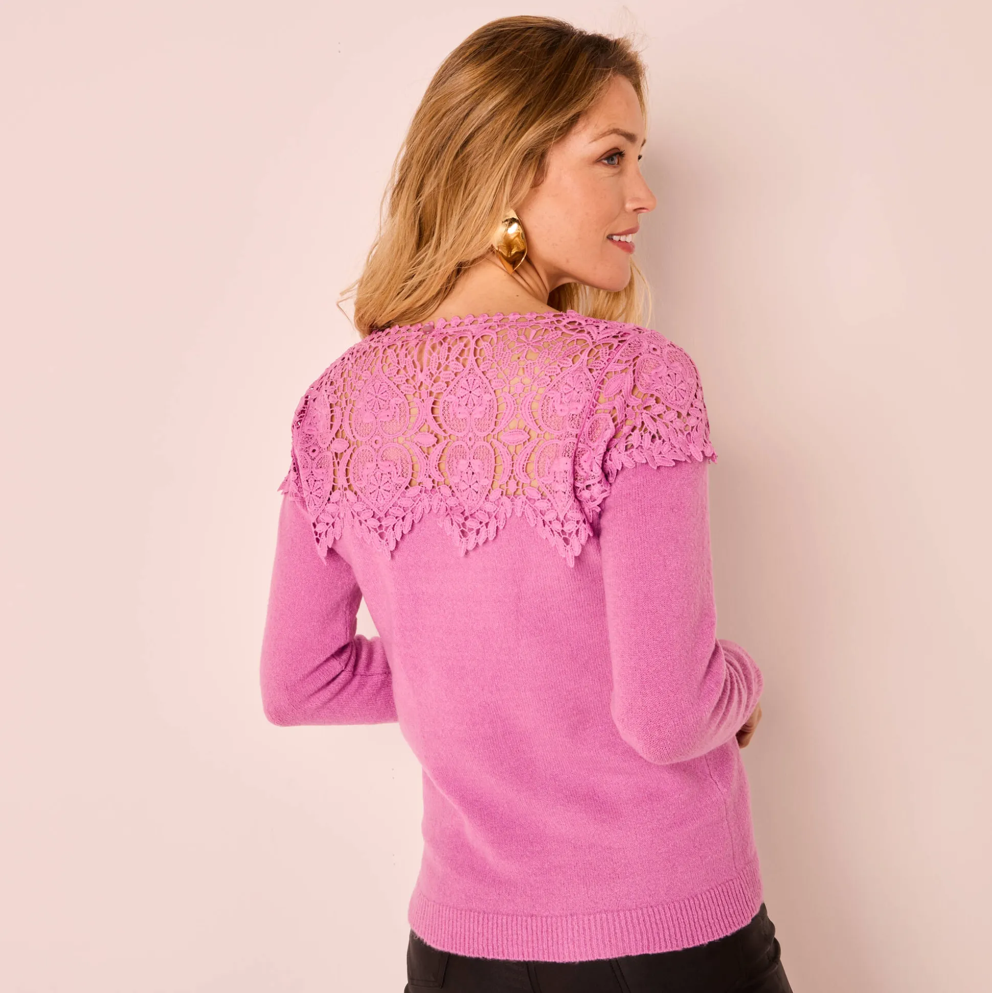 Trui met macramé