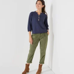 Trui met Tunesische hals en 3/4-mouwen, fantasietricot