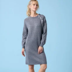 Trui Special Petites, fantasiebreisel met zachte touch