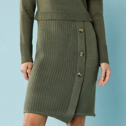 Trui-jurk in wikkelstijl, kleine lengtes