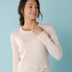 Trui-jurk in wikkelstijl, kleine lengtes