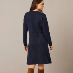 Trui-jurk met knoopsluiting