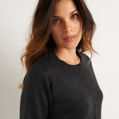 Trui-jurk met zakken