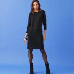 Trui-jurk met zakken