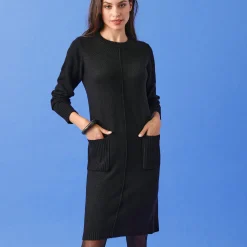 Trui-jurk met zakken