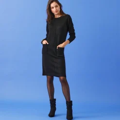 Trui-jurk met zakken
