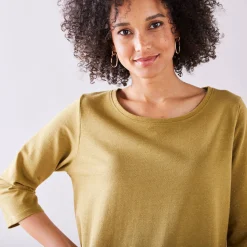 T-shirt in glanstricot