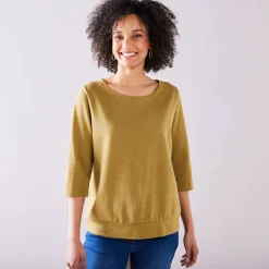 T-shirt in glanstricot