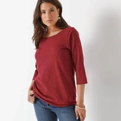 T-shirt in glanstricot