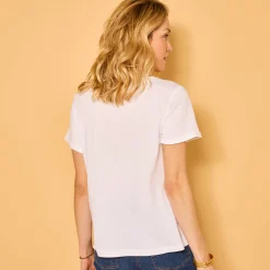 T-shirt, korte mouwen met omslag