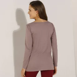 T-shirt met bloemenprint - lange mouwen