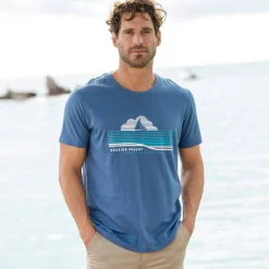 T-shirt met geplaatste print en korte mouwen