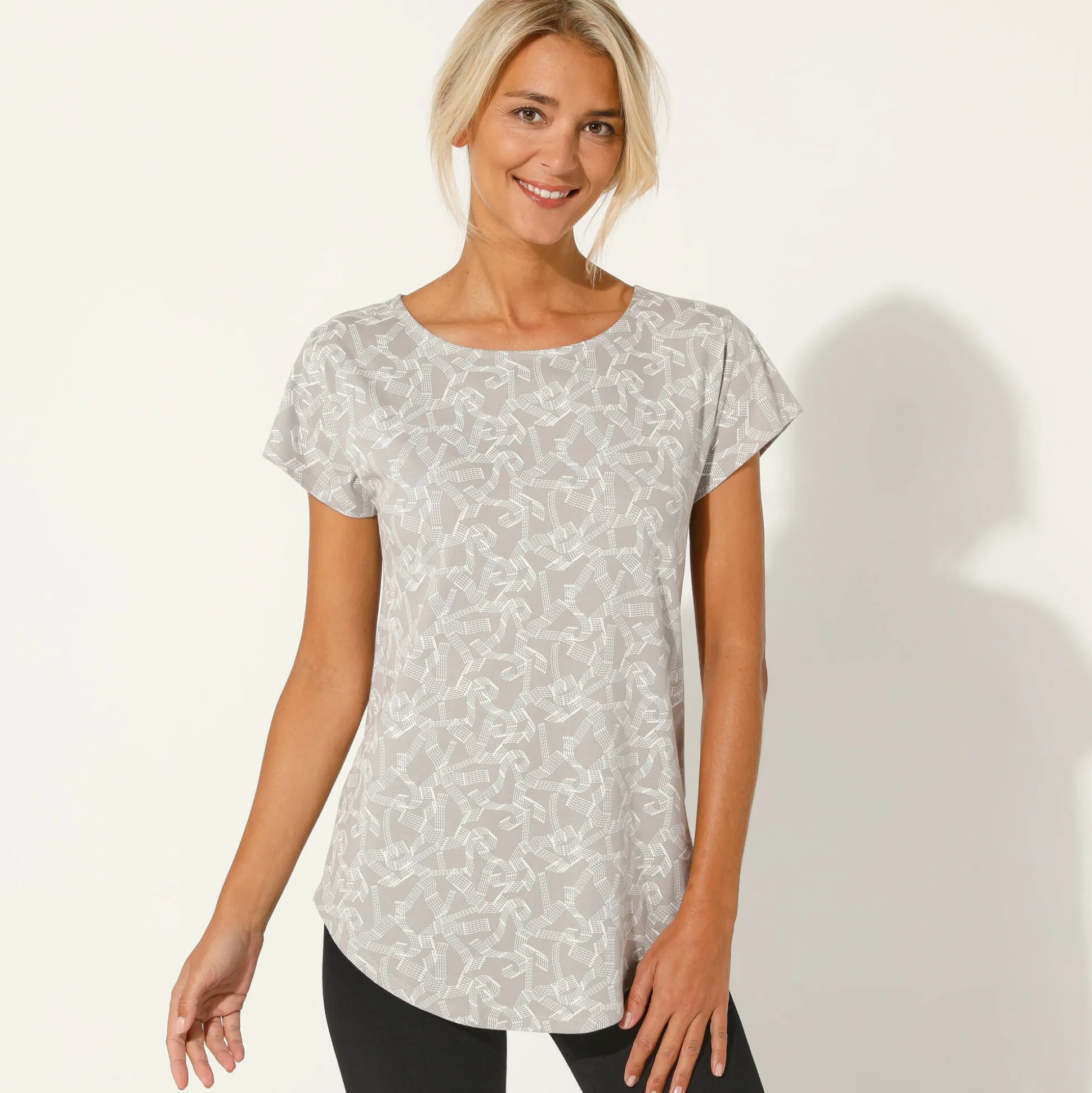 T-shirt met korte mouwen, bedrukt